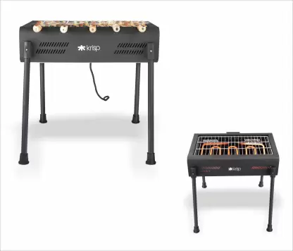 KRISP Premium Electric Barbecue Black Electric Grill