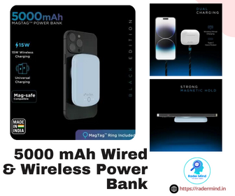 5000 mAh Wired & Wireless Power Bank