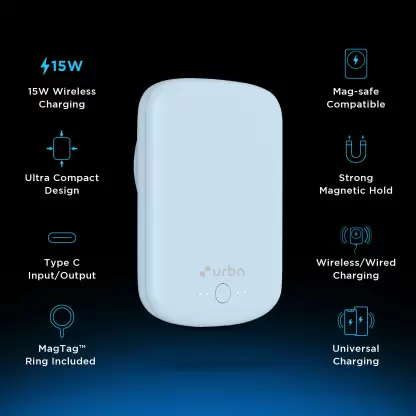 5000 mAh Wired & Wireless Power Bank