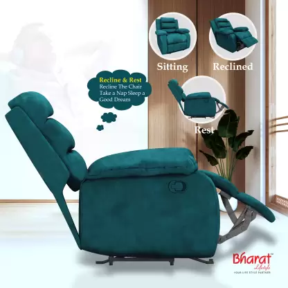 Bharat Lifestyle Austin Fabric Manual Recliner