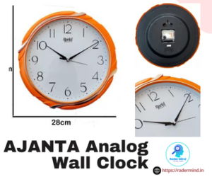 AJANTA Analog Wall Clock: Enhance Your Home Décor with Style!