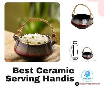 Black Sorcery Pot Hand Glazed Ceramic Serving Handi