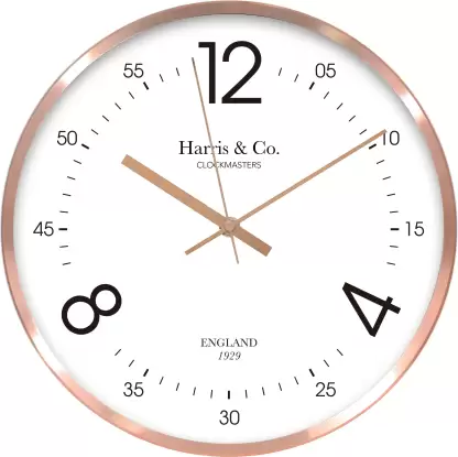 Harris & Co. Clockmasters Analog 30 cm X 30 cm Wall Clock