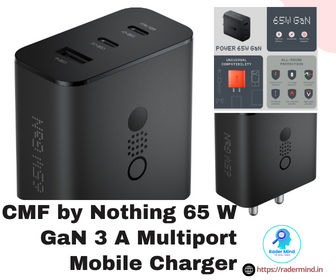 The CMF by Nothing 65 W GaN 3 A Multiport Mobile Charger