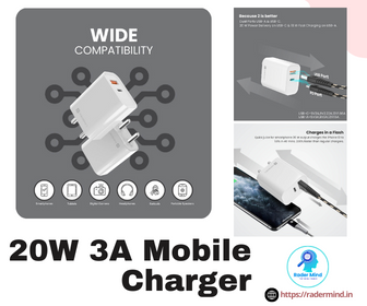 Portronics 20W 3A Mobile Charger