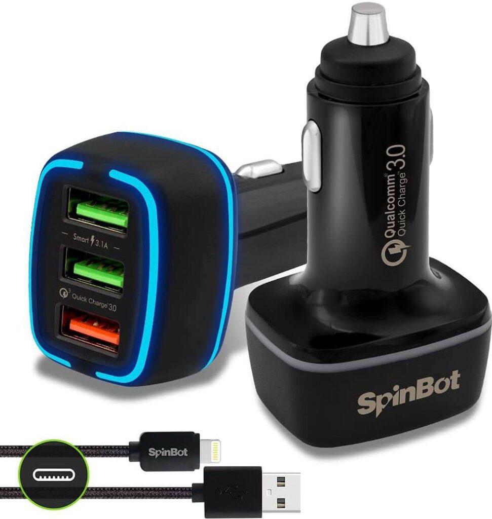 SpinBot 30 W Qualcomm 3.0 Turbo Car Charger