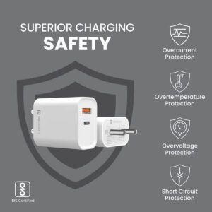 Portronics 20W 3A Mobile Charger